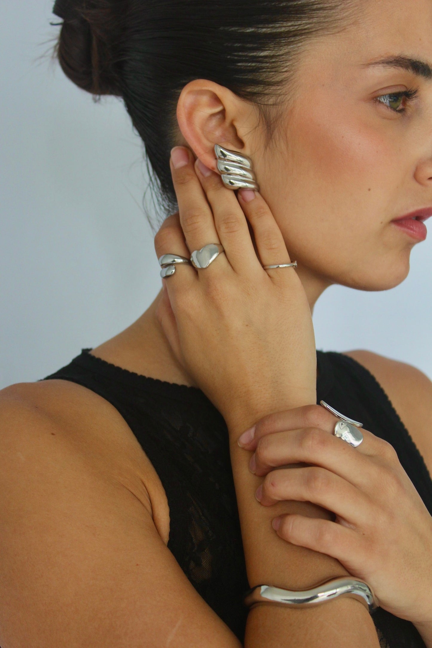 זוג עגילי דיאן