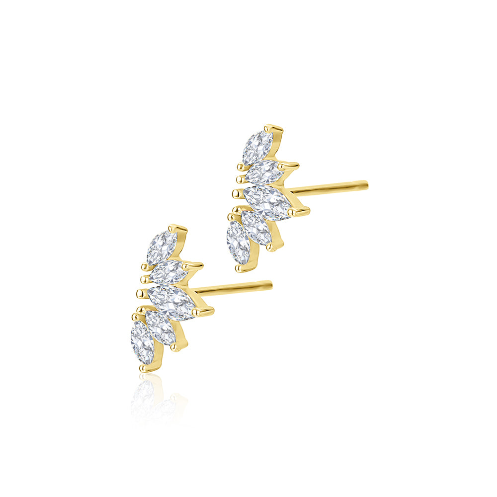 זוג עגילי מריפוסה מכסף 925