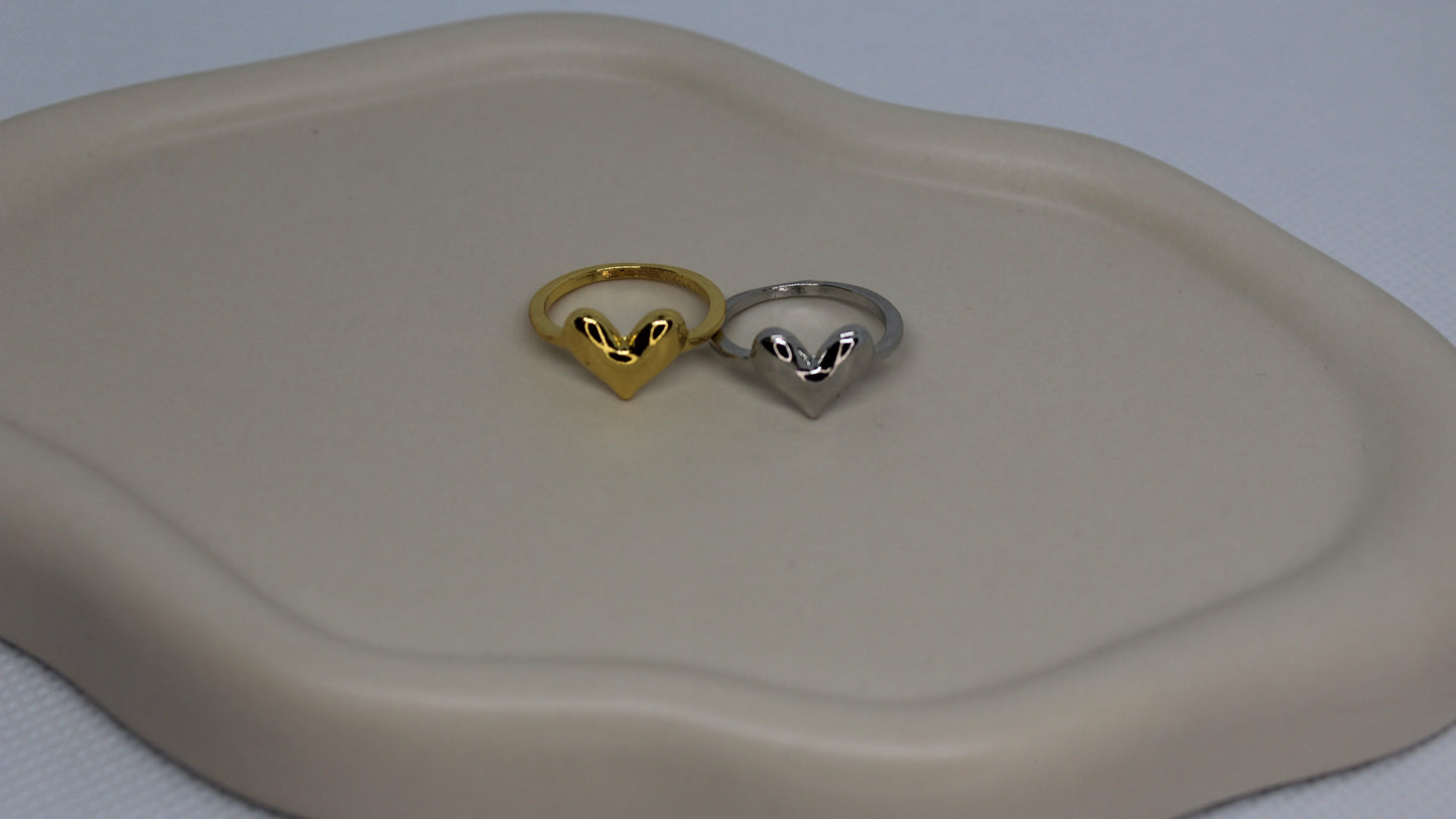 טבעת לב עדינה