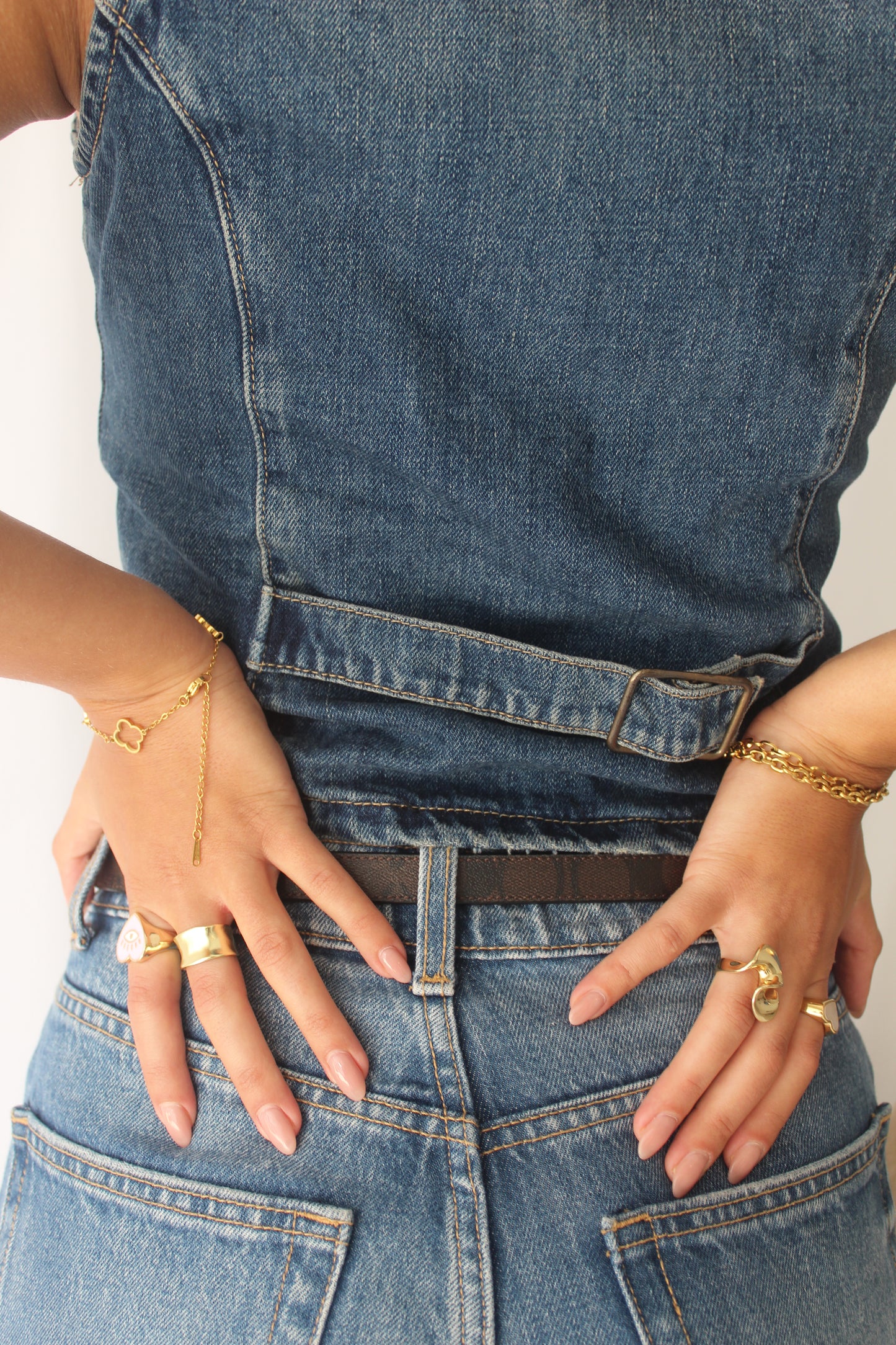 צמיד תלתן חלול