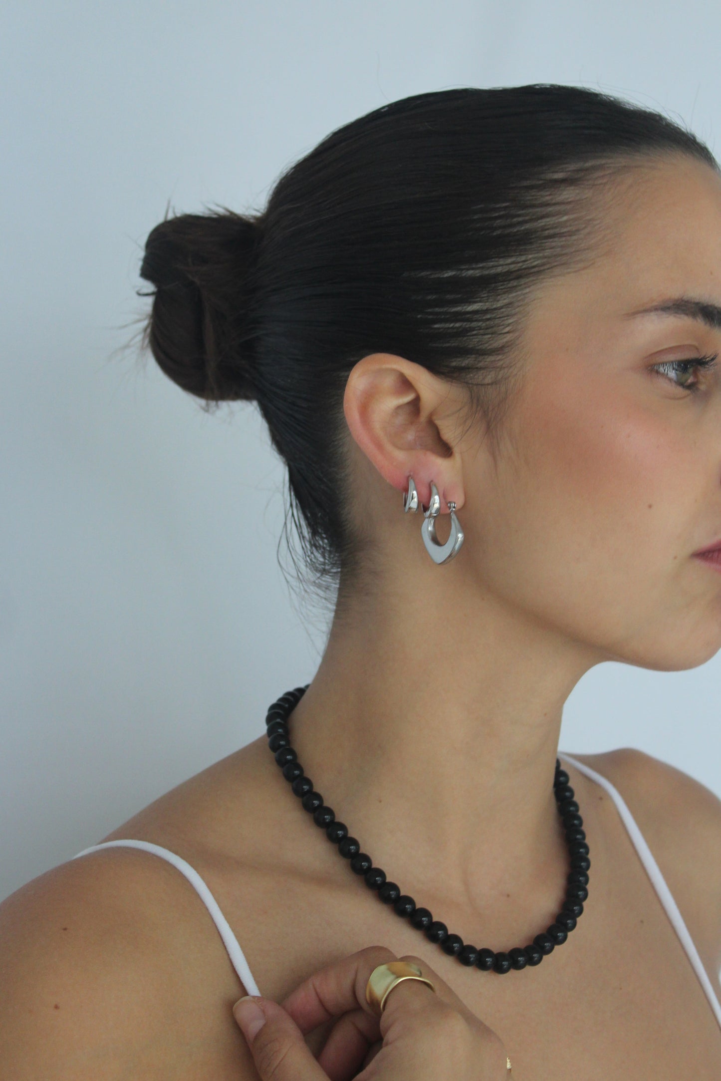 זוג עגילי ליבי